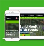 自适应绿色有机食品农业科技公司网站模板