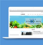 蓝色大气农产品商贸企业网站html模板