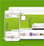 绿色创意家居室内设计公司网站模板