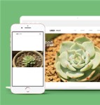 绿色清爽植物花卉公司HTML5企业模板