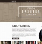 模特时装穿衣搭配企业网站模板