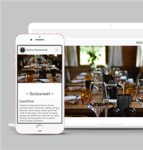 响应式高端美食餐厅在线预定网站静态模板