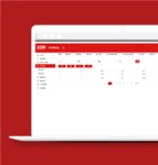 红色交易竞拍后台管理系统网站模板