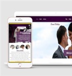高贵紫婚庆婚宴婚纱HTML5模板下载