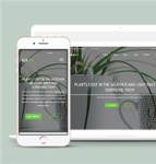 响应式绿色盆栽园艺工作室网站模板
