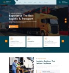 物流运输服务公司HTML5网站模板