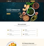 响应式HTML5餐饮店宣传网站模板