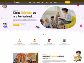 儿童教育服务机构HTML5网站模板