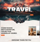 一站式旅行冒险服务机构网站模板