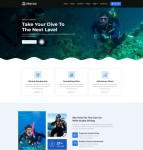 潜水体验服务俱乐部网站模板