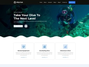 潜水体验服务俱乐部网站模板