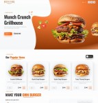汉堡美食餐饮服务网站模板