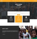 儿童慈善机构宣传网站HTML5模板