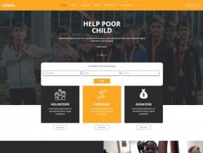 儿童慈善机构宣传网站HTML5模板