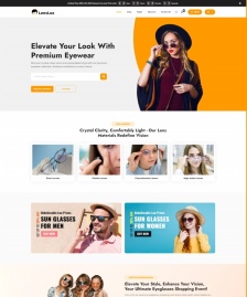 HTML5眼镜在线商城网站模板