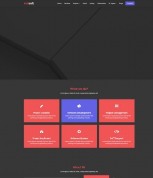 互联网IT服务网站HTML5模板