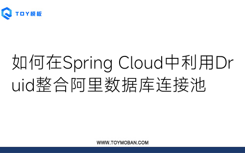 如何在Spring Cloud中利用Druid整合阿里数据库连接池